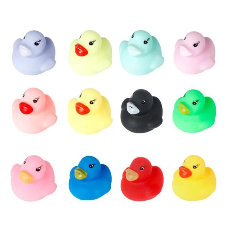 Cute Baby Kids Squeaky Rubber Ducks Bath Bathroom Water Fun Game Toy Boys Girls Toys for Children Floating Bath
